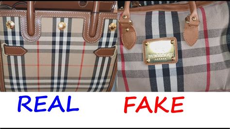 burberry fake label|how to spot a Burberry bag.